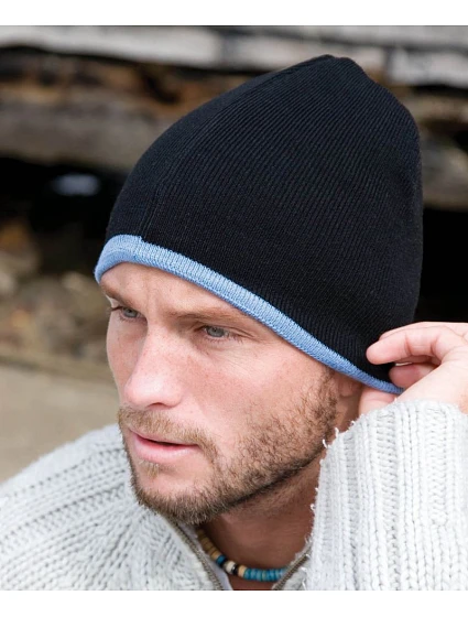 RC Oboustranná pletená čepice 28. black/grey model 22424649 - Result Headwear RC Oboustranná pletená čepice 28. black/grey model 22424649 - Result Headwear