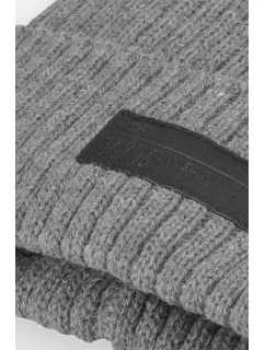 Zimowa Czapka Męska Ocieplana 4F 4FAW23ACAPM306-24M Szara