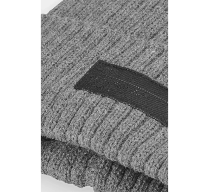 Zimowa Czapka Męska Ocieplana 4F 4FAW23ACAPM306-24M Szara Zimowa Czapka Męska Ocieplana 4F 4FAW23ACAPM306-24M Szara