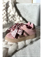 Dámské tenisky s mašlí růžové model 21710139 - Boto