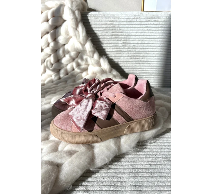 Dámské tenisky s mašlí růžové model 21710139 - Boto