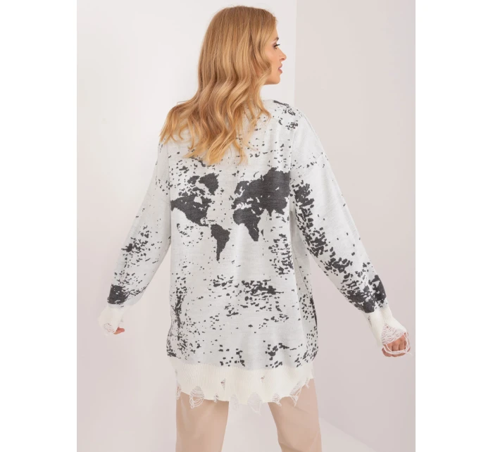 Sweter BA SW model 19688853 ecru - FPrice Sweter BA SW model 19688853 ecru - FPrice