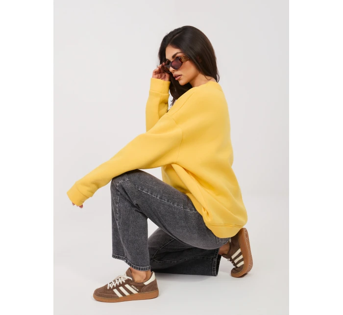 RV BL mikina s kapucňou A1038.66 žltá