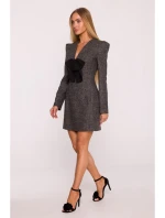 šaty s výstřihem do V černé model 21295846 - Moe šaty s výstřihem do V černé model 21295846 - Moe