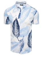 Pánske biele tričko s krátkym rukávom FashionStreet KX1035