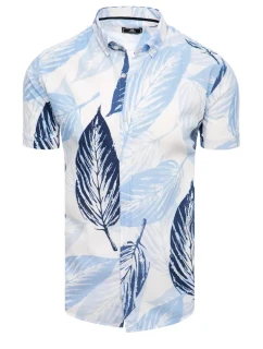 Pánské bílé tričko s krátkým rukávem Dstreet model 21969120 - FashionStreet