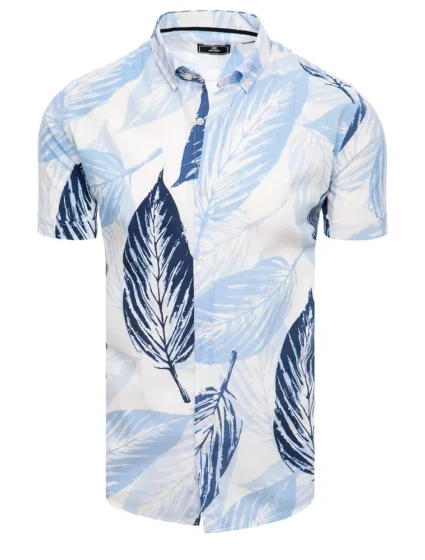 Pánske biele tričko s krátkym rukávom FashionStreet KX1035