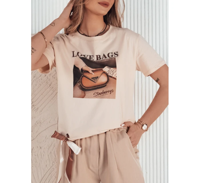 Dámske broskyňové tričko LOBAG FashionStreet RY2411