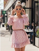 Španělské šaty růžové Dstreet model 21974852 - FashionStreet