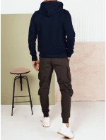 FashionStreet pánska tmavomodrá mikina s kapucňou BX5727