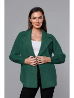 Tmavozelený krátky prehoz cez oblečenie typu alpaka (CJ65)