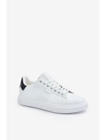 Trampki Sneakersy Męskie Z Eko Skóry Big Star OO174115 Białe