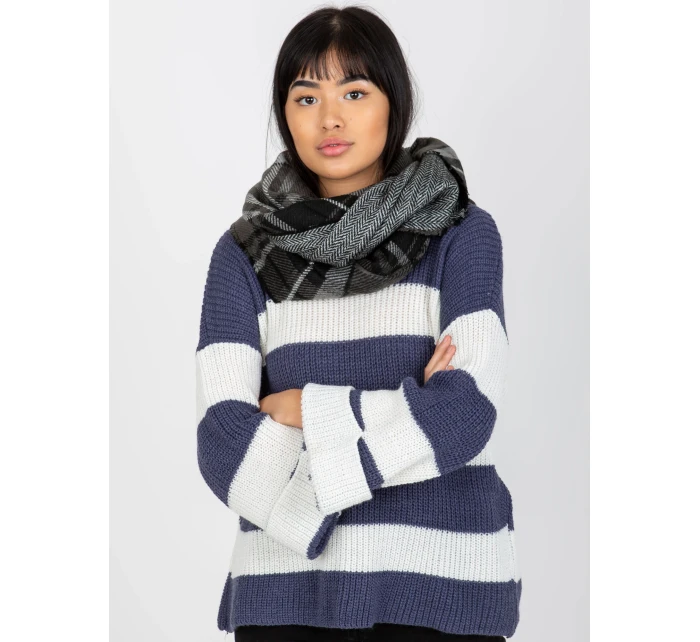 Tunelový šál AT KM 1402.20 čiernobiela