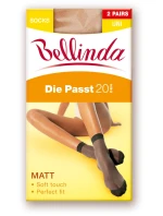 Dámske hodvábne ponožky DIE PASST 20 DEN SOCKS 2 PACK - BELLINDA Dámske hodvábne ponožky DIE PASST 20 DEN SOCKS 2 PACK - BELLINDA