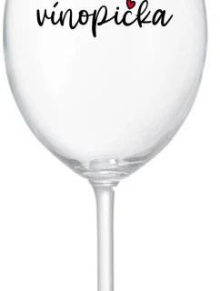 VINOPIČKA - číry pohár na víno 350 ml