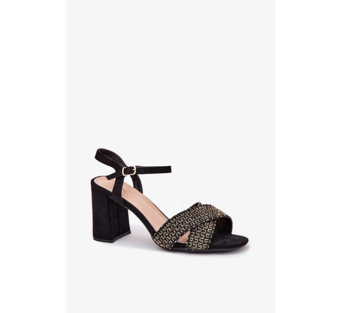 Sandále na podpätku model 214687 Vykročte štýlovo