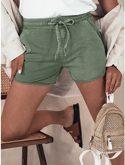 Dámské šortky olivové Dstreet model 21977709 - FashionStreet Dámské šortky olivové Dstreet model 21977709 - FashionStreet