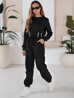 Dámske čierne tepláky FashionStreet AY1159
