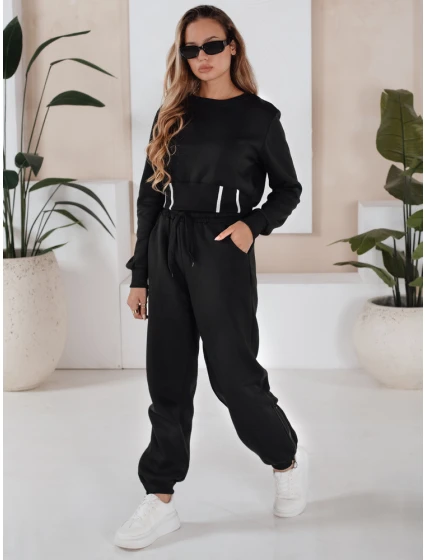 Dámske čierne tepláky FashionStreet AY1159