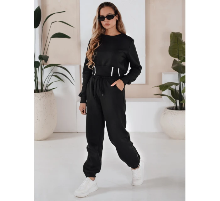 Dámske čierne tepláky FashionStreet AY1159