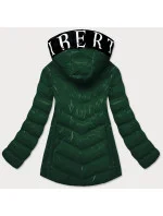 BŁYSZCZĄCA KURTKA DAMSKA Z  ZIELONA model 21243073 - SPEED.A