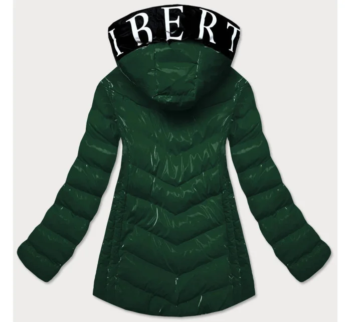 BŁYSZCZĄCA KURTKA DAMSKA Z  ZIELONA model 21243073 - SPEED.A