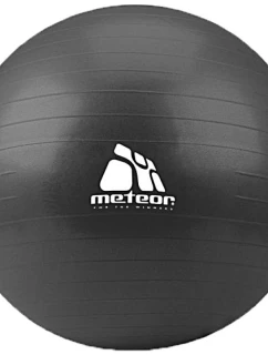 Gymnastická lopta Meteor 75 cm s pumpou čierna 31134