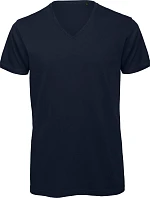 B&C Inspire V T /men_° Pánske tričko s výstrihom do V 01.TM44 tmavomodré