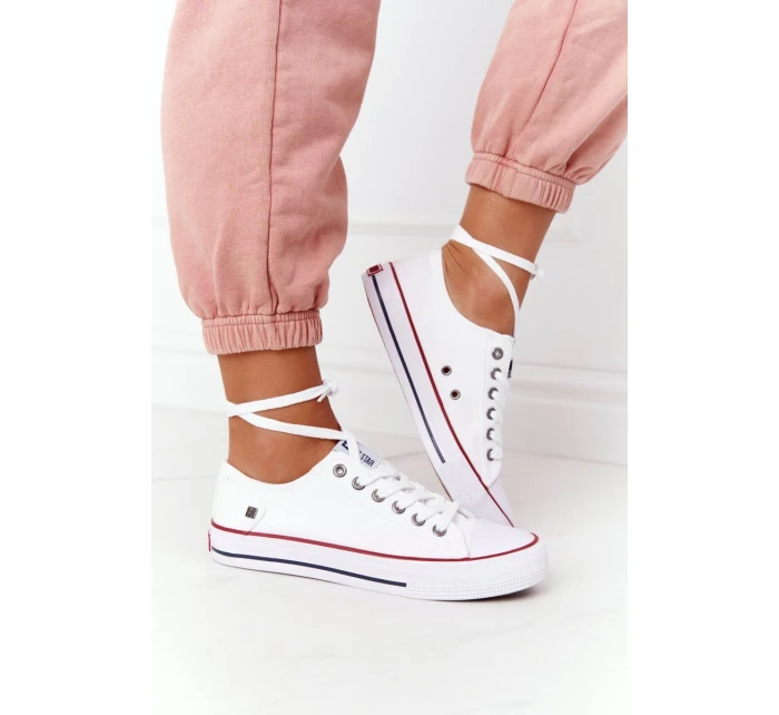 Damskie Trampki Big Star Gumowy Nosek Białe DD274336