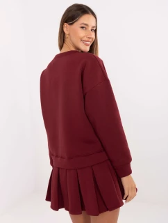 Šaty MI SK 3249.98 bordová