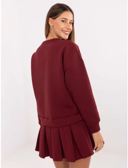 Šaty MI SK 3249.98 bordová Šaty MI SK 3249.98 bordová