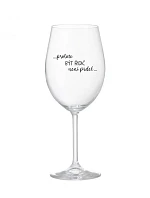 BECAUSE BEING A DRIVER IS NOT A JOKE - číry pohár na víno 350 ml