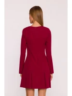 Dámske šaty M872 Bordeaux - MOE Dámske šaty M872 Bordeaux - MOE