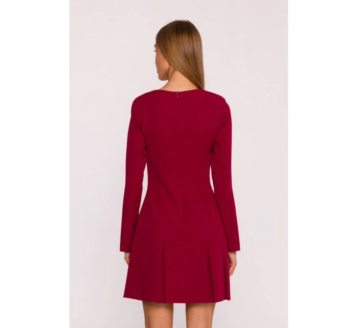 Dámske šaty M872 Bordeaux - MOE Dámske šaty M872 Bordeaux - MOE