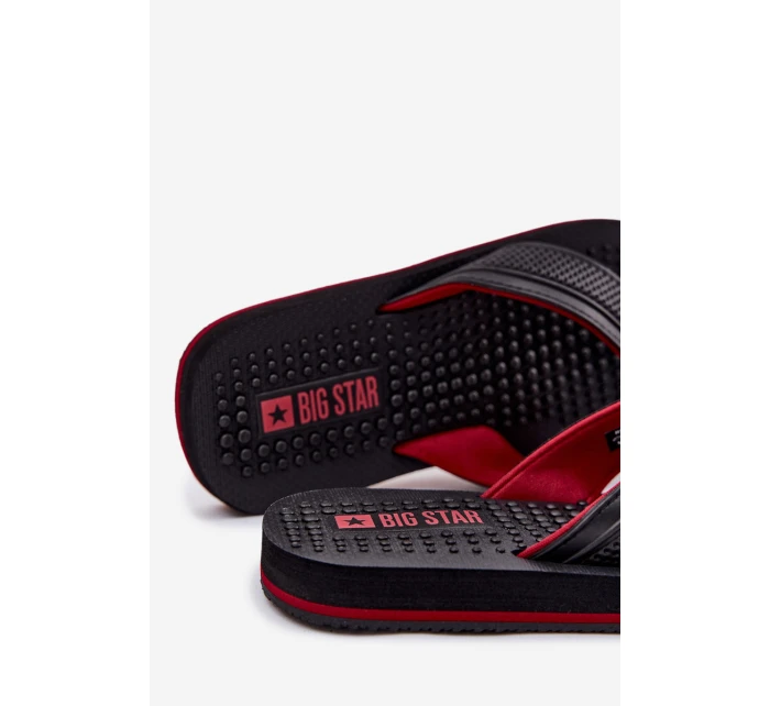 Męskie Klapki Japonki Big Star RR174441 Czarne