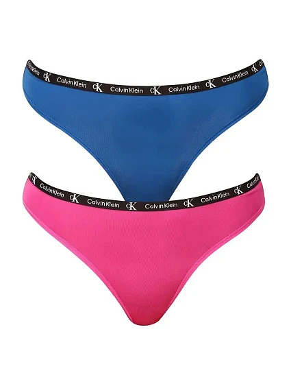 Dámske tangá Micro 1996 2Pack QD5035E-C0Z - Calvin Klein
