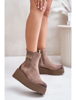 Topánky na klinovom podpätku model 201181 Step in style Topánky na klinovom podpätku model 201181 Step in style