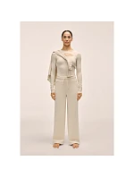 Dámske nohavice CASALL Peachy Straight Leg Jogger, biela farba