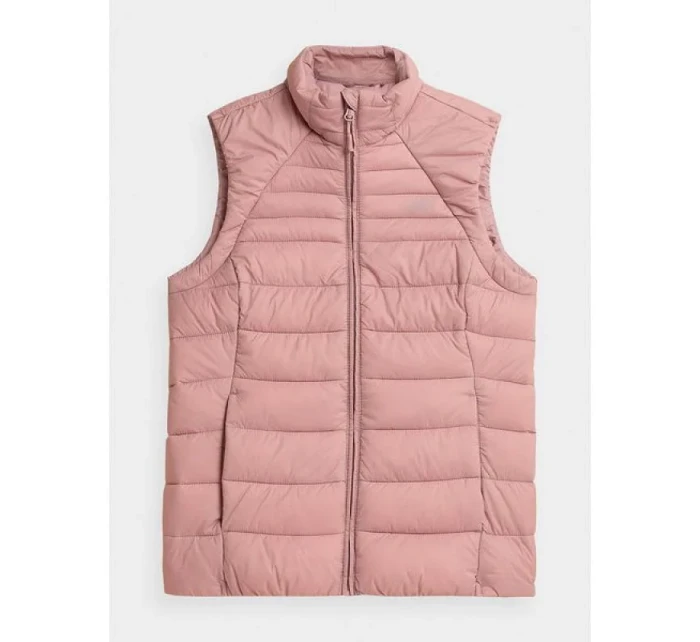 Dámska vesta H4Z21-KUDP001 Ružová - 4F Dámska vesta H4Z21-KUDP001 Ružová - 4F