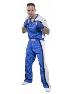 TOP TEN pointfighting mikina s kapucňou modrá a biela (CENA SA MENÍ)