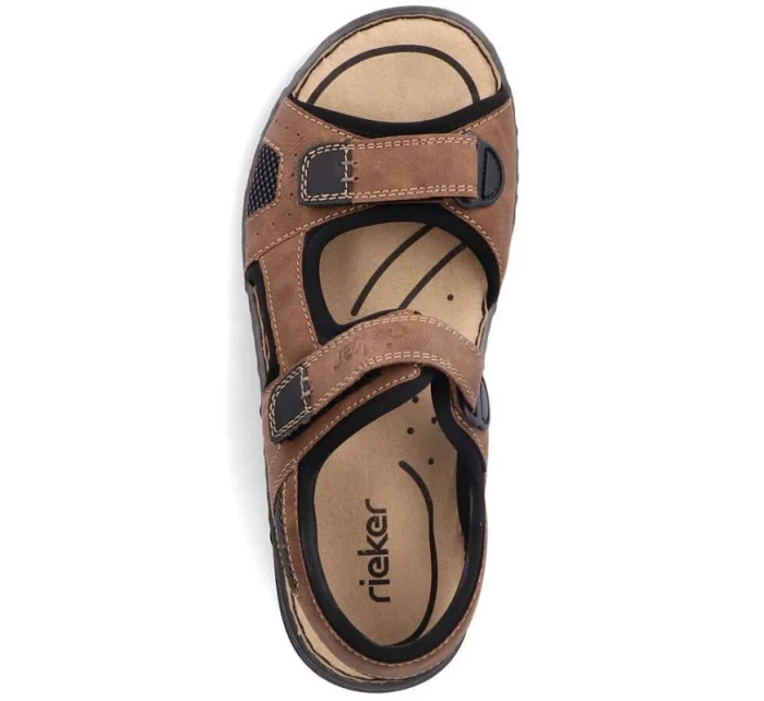 Rieker M 26156-25 RKR447B Sandále na suchý zips Rieker M 26156-25 RKR447B Sandále na suchý zips