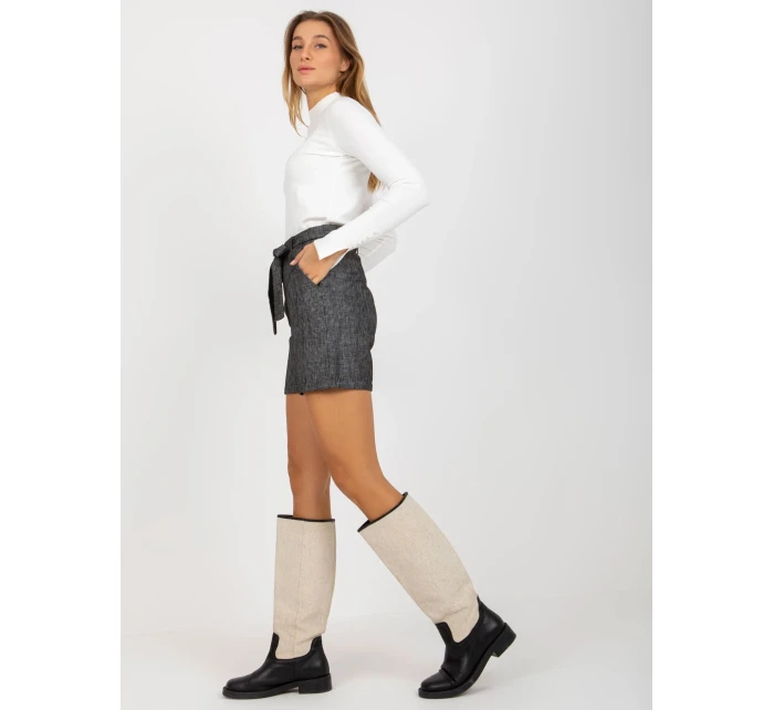 Dámske šortky LK SN 506942 3.70 tmavosivé Dámske šortky LK SN 506942 3.70 tmavosivé