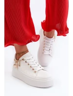 Dámske tenisky na platforme s príveskami, White Tivissa Dámske tenisky na platforme s príveskami, White Tivissa