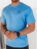 Pánské světle modré tričko s potiskem Dstreet model 21973803 - FashionStreet