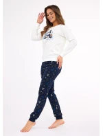 Cornette 721/427 Snowy Day long/r Christmas S-2XL dámske pyžamo