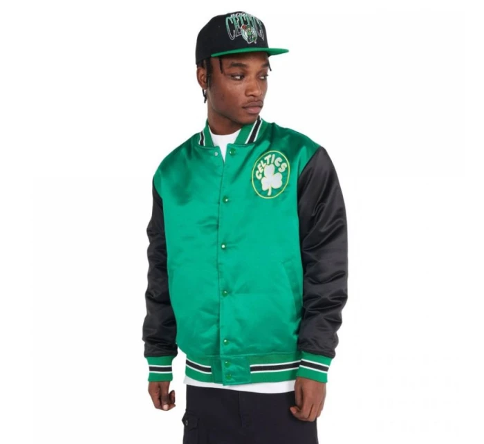 Mitchell & Ness NBA Boston Celtics Primetime Heavyweight Satin Jacket Vintage Celtics Logo M JK8453-BCEKYGN Pánske