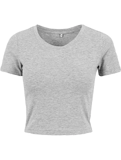 BY 042 dámský crop top heather grey model 22435714 - Build your Brand