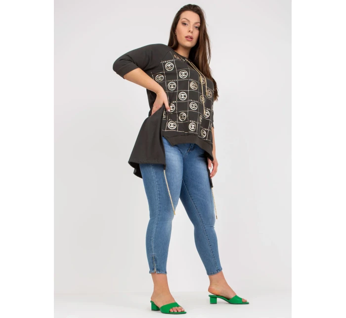 Šaty RV SK 7726.56P tmavá khaki