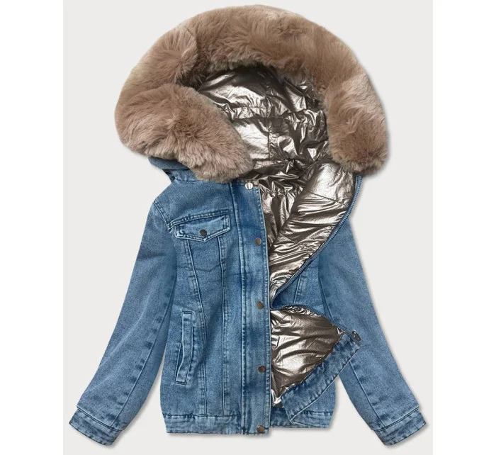 Světle oboustranná džínová bunda pro přechodné období model 16279951 - S'WEST