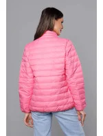 Ľahká ružová prešívaná dámska bunda (58M23037-46)